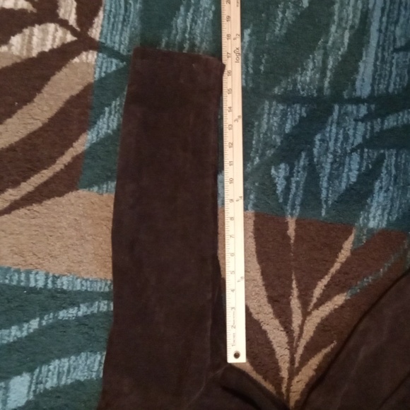 Kenneth Cole Reaction Chocolate Brown Leather Acadamia Y2k Jacket Small - Picture 11 of 11